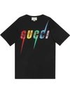 GUCCI OVERSIZE T-SHIRT WITH GUCCI BLADE PRINT