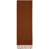 MAX MARA RED WOOL FRINGE SCARF