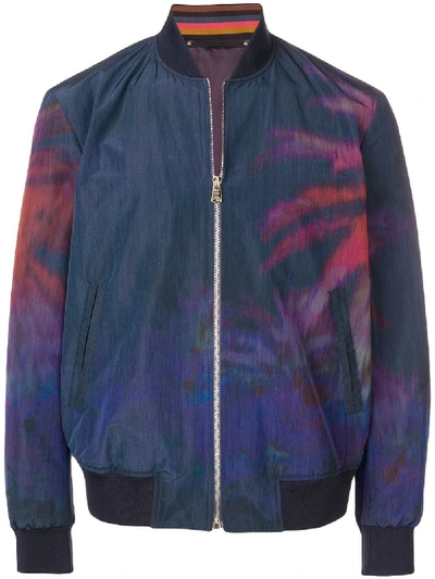 Paul Smith Blue Cotton Outerwear Jacket