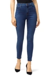 J BRAND LEENAH SUPER HIGH WAIST RAW ANKLE SKINNY JEANS,JB002219