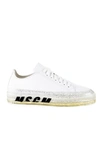 Msgm Oversized Sole Sneakers In White