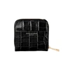 ASPINAL OF LONDON BLACK LEATHER WALLET,CONTINENTALMIDIWALLETBLK