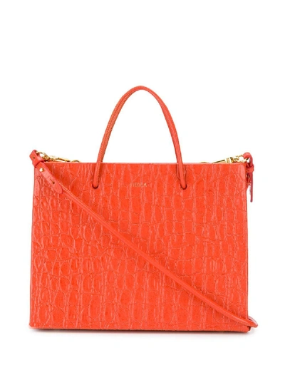 Medea Red Leather Tote
