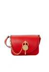 JW ANDERSON RED LEATHER TOTE,HB06319BSCARL