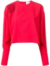 A.W.A.K.E. RED COTTON JUMPER,PSS19T10RED