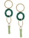 JACQUEMUS GREEN METAL EARRINGS,192JW0519264560