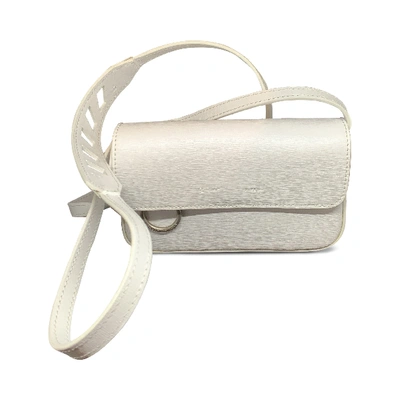 Pre-owned Off-white Crossbody Flap Bag White
