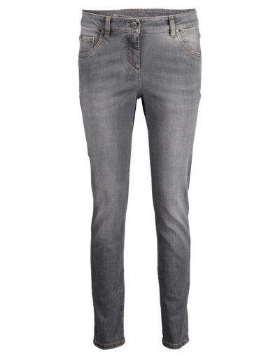 Brunello Cucinelli Five Pocket Front Zip Garment Dyed Jean