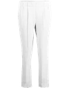 Brunello Cucinelli Silk Crepe Pull On Pant In White