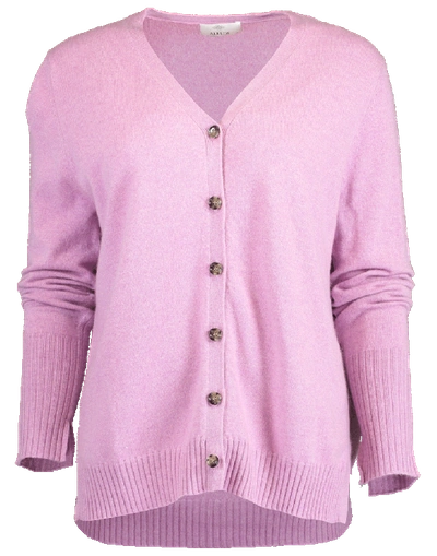 Allude V-neck Cardigan In Lilac