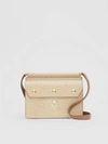 BURBERRY Mini Fish-scale Print Title Bag with Pocket Detail