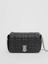 BURBERRY Small Crystal Detail Quilted Lambskin Lola Bag