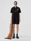 BURBERRY Logo Graphic Cotton Piqué Dress