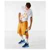 Nike Men's Sportswear Alumni Fleece Shorts In Yellow