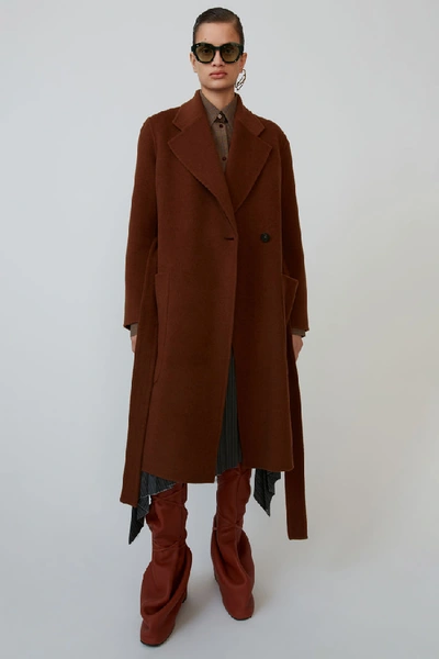 【RedGreen様】Acne Studios ブラウン チェスターコート 46 Acne Studios 46 チェスターコート - メルカリ