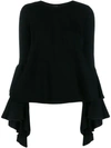 GIAMBATTISTA VALLI RUFFLED-SLEEVE JUMPER