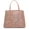 ALAÏA MINA MEDIUM NEW VIENNE LIGHT BEIGE BAG,AA15543B