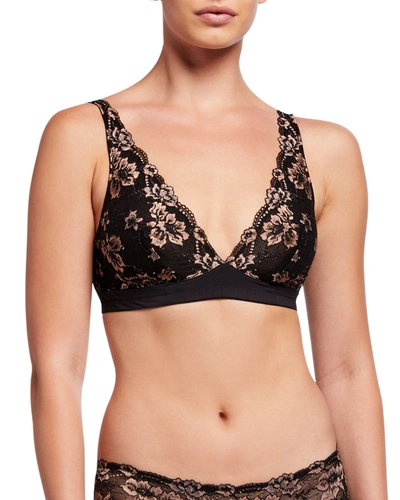Cosabella Savona Lace Triangle Bralette In Black
