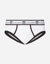 DOLCE & GABBANA MID-RISE BRIEFS IN TWO-WAY STRETCH COTTON JERSEY
