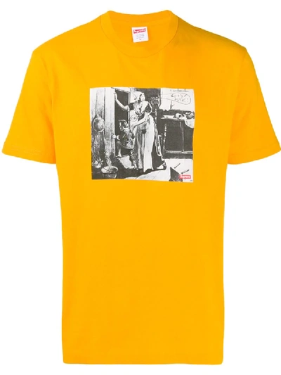 Supreme Mike Kelley Hiding T-shirt In Orange
