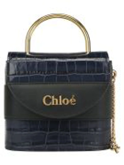 Chloé Small Abylock Padlock Bag In Full Blue