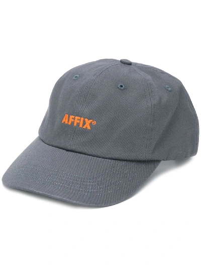 Affix Logo Embroidered Cap In Green