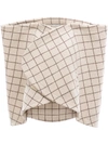 JW ANDERSON WINDOWPANE WRAP CAPE