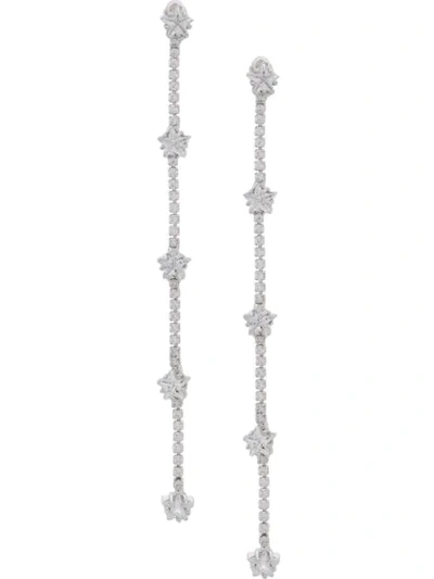 P.a.r.o.s.h . Crystal Star Earrings - 银色 In Silver