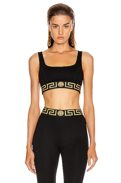 Versace Bra Top In Black