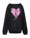 Dolce & Gabbana Dolce And Gabbana Black Metallic Heart Hoodie In Black