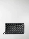 ALEXANDER MCQUEEN PATENT QUILTED CONTINENTAL WALLET,5541890UN1V14355483