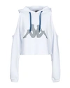 Kappa Kontroll Woman Sweatshirt White Size M Cotton In White