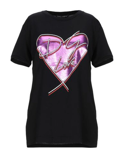 Dolce & Gabbana T-shirts In Black