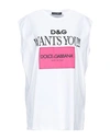 DOLCE & GABBANA DOLCE & GABBANA WOMAN T-SHIRT WHITE SIZE 2 COTTON,12326559JP 4