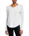 Rag & Bone Hudson Slub Stretch-jersey Top In White