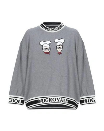 Dolce & Gabbana Sweatshirts In Grey