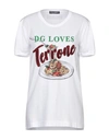 DOLCE & GABBANA DOLCE & GABBANA WOMAN T-SHIRT WHITE SIZE 0 POLYESTER, VISCOSE, METALLIC POLYESTER (MP),12345449KW 2