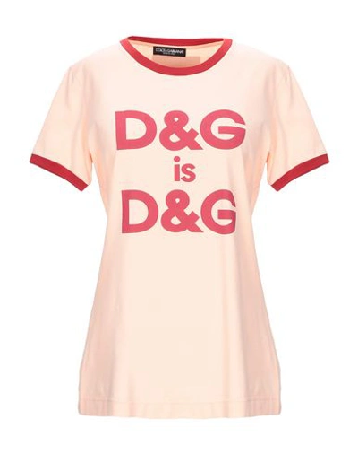Dolce & Gabbana T-shirts In Pink