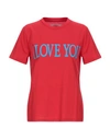 Alberta Ferretti T-shirts In Red