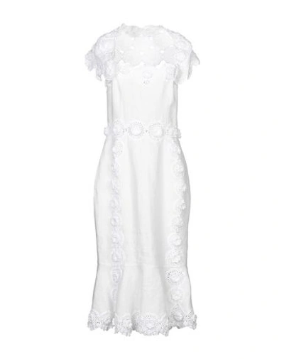 Dolce & Gabbana Midi Dress In White