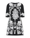 Dolce & Gabbana Short Dresses In Black
