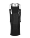 DOLCE & GABBANA DOLCE & GABBANA WOMAN MIDI DRESS BLACK SIZE 6 POLYAMIDE, COTTON, ACETATE, POLYESTER, ELASTANE,34966216CM 7