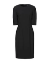 Dolce & Gabbana Midi Dresses In Black