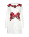 Dolce & Gabbana Short Dresses In White