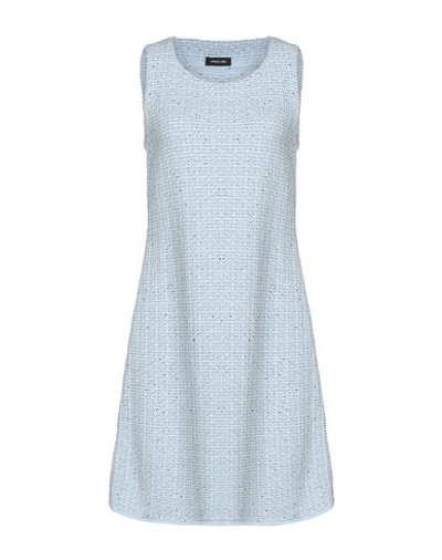 Anneclaire Short Dress In Sky Blue