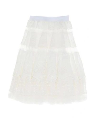 Dolce & Gabbana Knee Length Skirt In White
