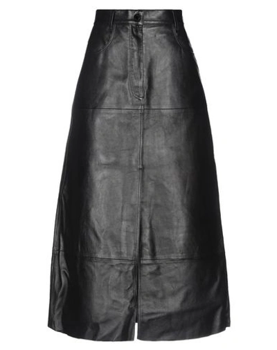 Sandro Midi Skirts In Black