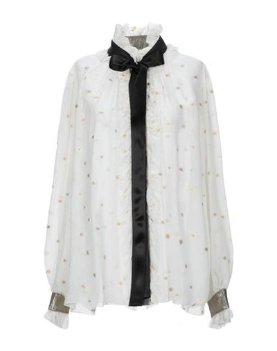 Dolce & Gabbana Patterned Shirts & Blouses In White