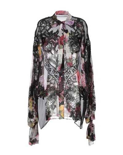 Dolce & Gabbana Floral Shirts & Blouses In Black