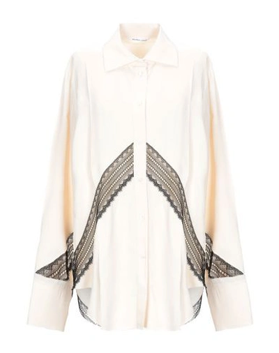 Helmut Lang Lace Shirts & Blouses In Ivory